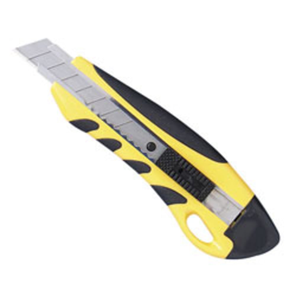 Sparco Anti-Slip Utility Knife, Yellow/Black (Min Order Qty 12) MPN:15851