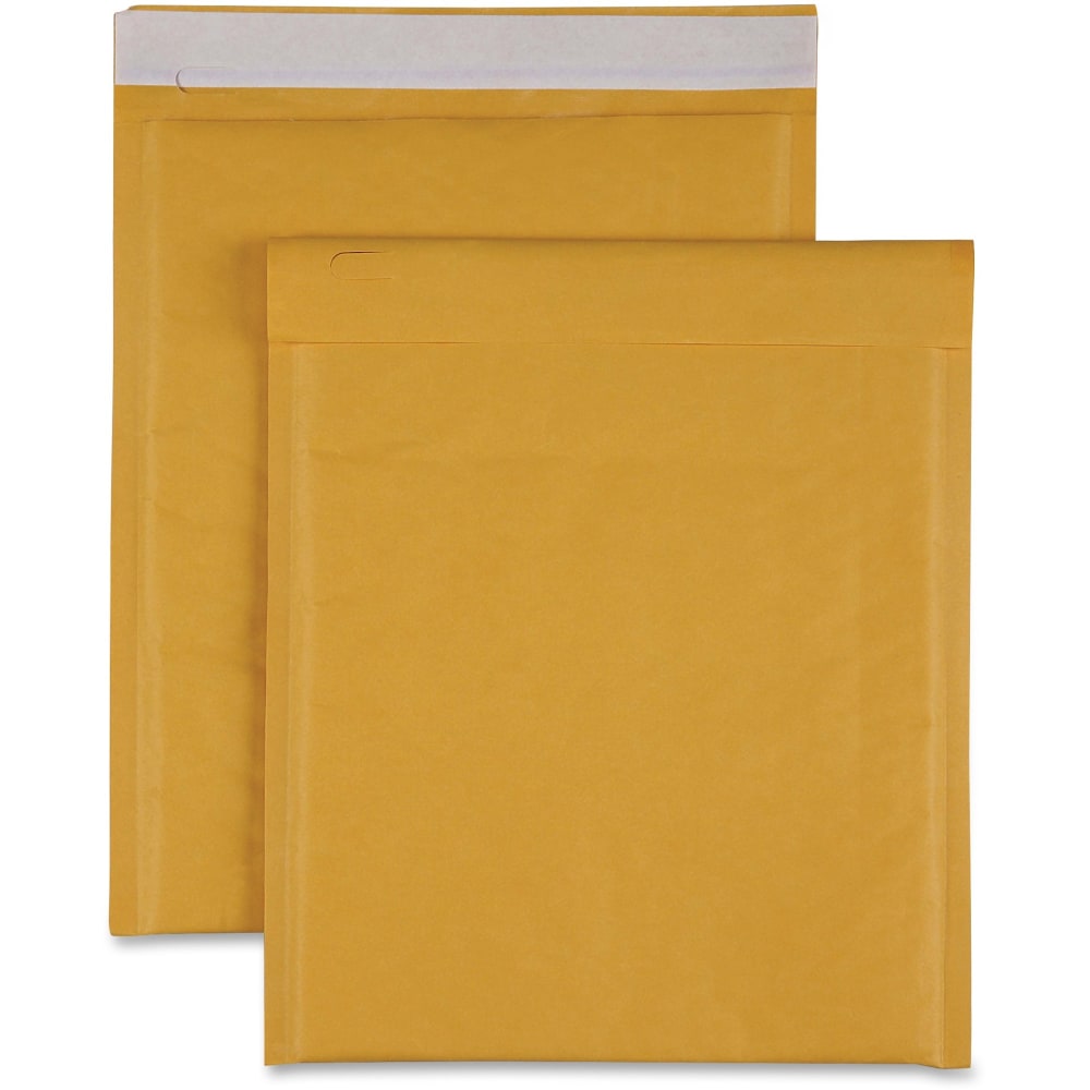 Sparco Size 2 Bubble Cushioned Mailers - Bubble - #2 - 8 1/2in Width x 12in Length - Self-sealing - Kraft - Kraft - 100 / Carton MPN:74982