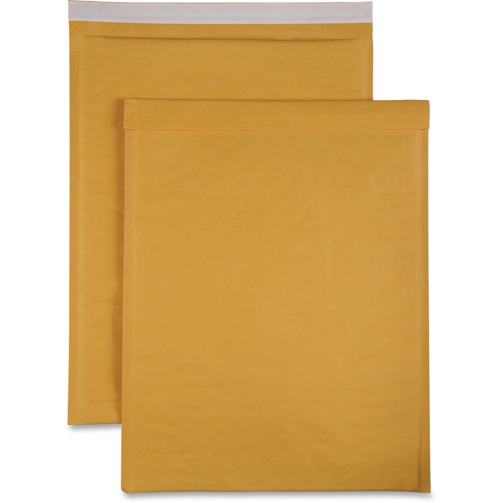 Sparco Size 7 Bubble Cushioned Mailers - Bubble - #7 - 14 1/4in Width x 20in Length - Self-sealing - Kraft - Kraft - 50 / Carton MPN:74987