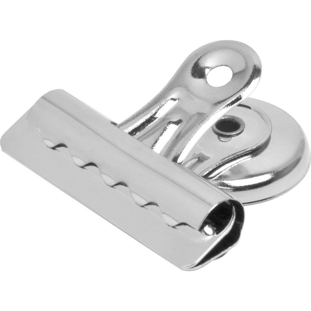 Sparco Bulldog Magnetic Clips, Size 2, 2 1/4in Wide, 1/2in Capacity, Silver, Box Of 12 MPN:58507