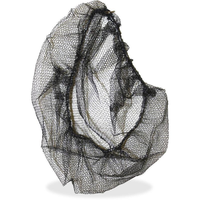 Genuine Joe Black Nylon Hair Net - Recommended for: Food Handling, Food Processing - Size Large - 21in Stretched Diameter - 85135 MPN:85135