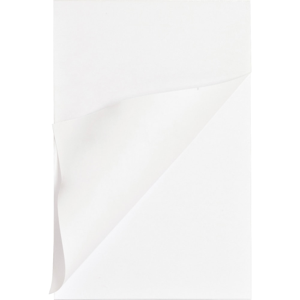 Business Source Plain Memo Pads - 100 Sheets - Plain - Glued - Unruled - 15 lb Basis Weight - 4in x 6in - White Paper - Chipboard Backing - 1 Dozen (Min Order Qty 3) MPN:65901