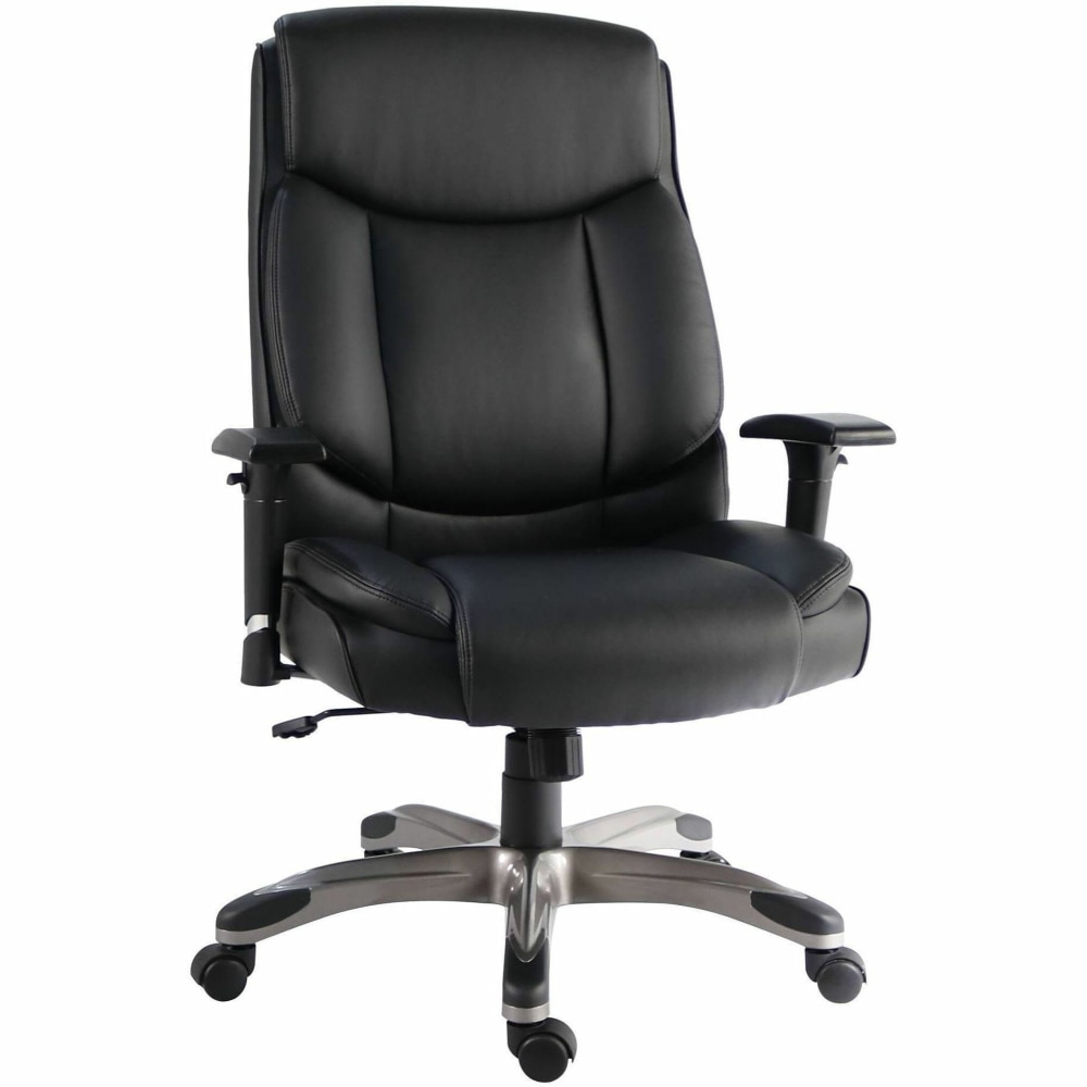 Lorell Sera High-Back Manager Chair With Height-Adjustable Arms, Black, 63272 MPN:63272