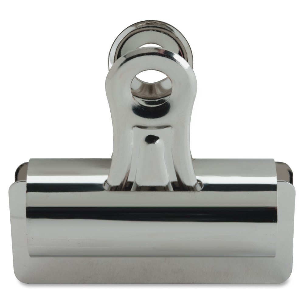 Sparco Boston Bulldog Clips, Size 4, 3in Wide, 1in Capacity, Silver, Box Of 12 MPN:58503