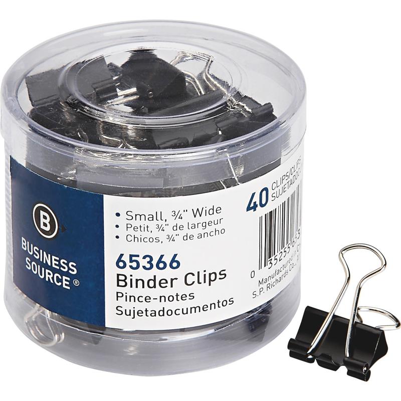 Business Source Small Binder Clips, Pack Of 40 MPN:65366
