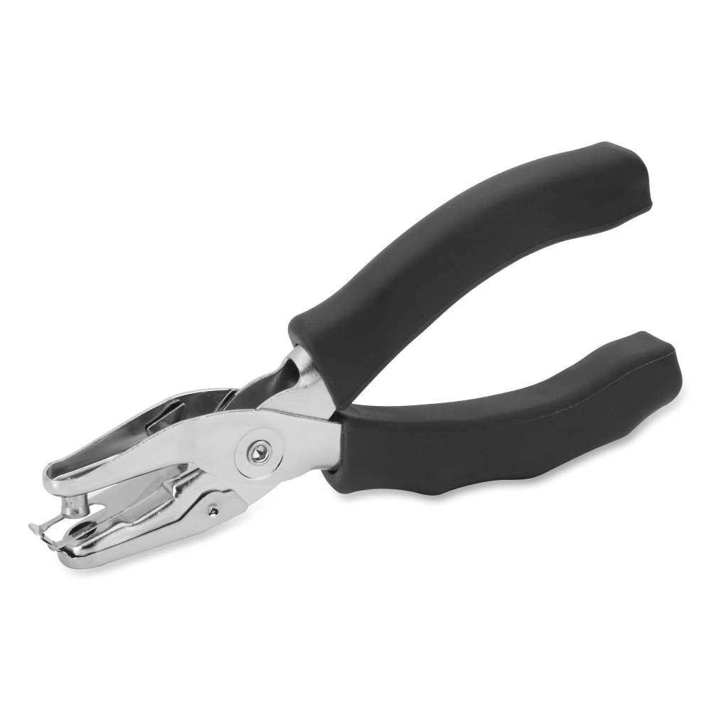 Sparco Handheld Slot Punch With Cushioned Grip, 6 mm, Silver/Black MPN:39283