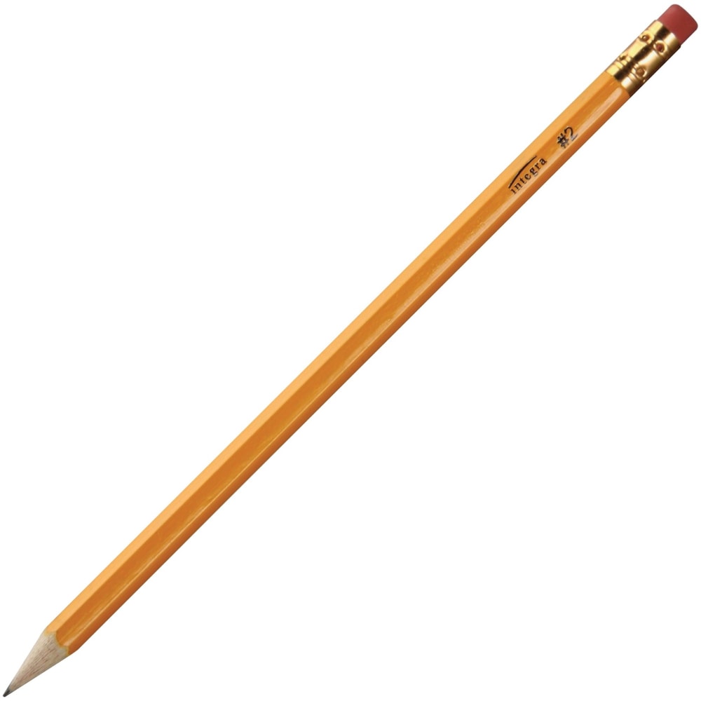 Integra Presharpened Pencils, Presharpened, #2 Lead, Pack of 144 MPN:38273