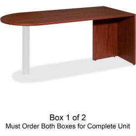 Lorell® Peninsula Desk Without Post - 66
