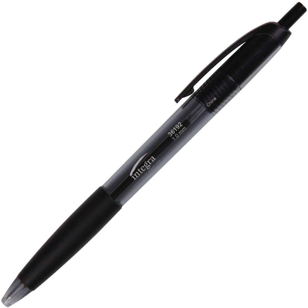 Integra Retractable Ballpoint Pens, Medium Point, 1.0 mm, Assorted Ink Colors, Pack Of 50 Pens MPN:36192