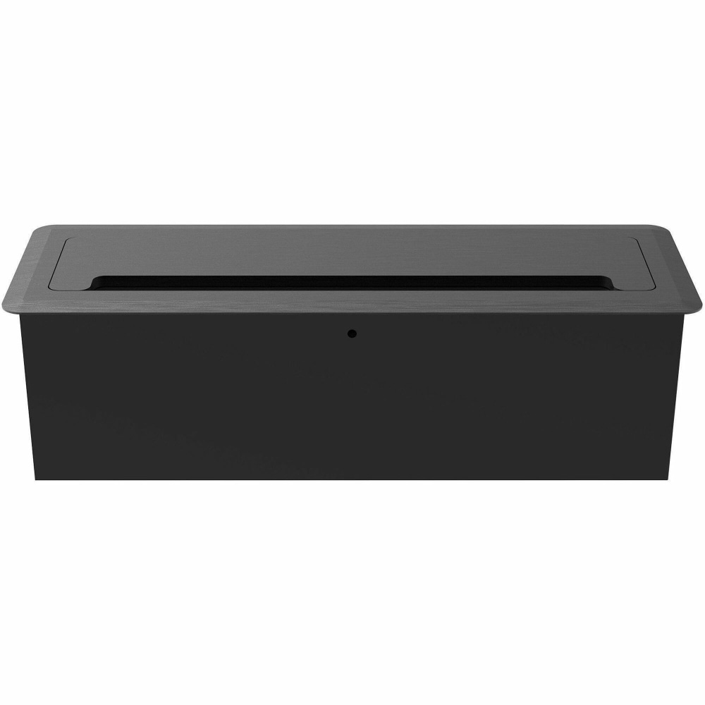 Lorell Power/Data Outlet - 5 x Power Receptacles - 120 V AC Desk Mountable - Black - 1 Each MPN:34005