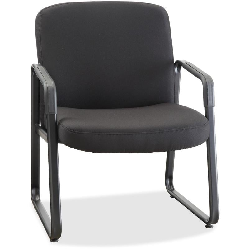 Lorell Big and Tall Fabric Guest Chair, Black MPN:84586
