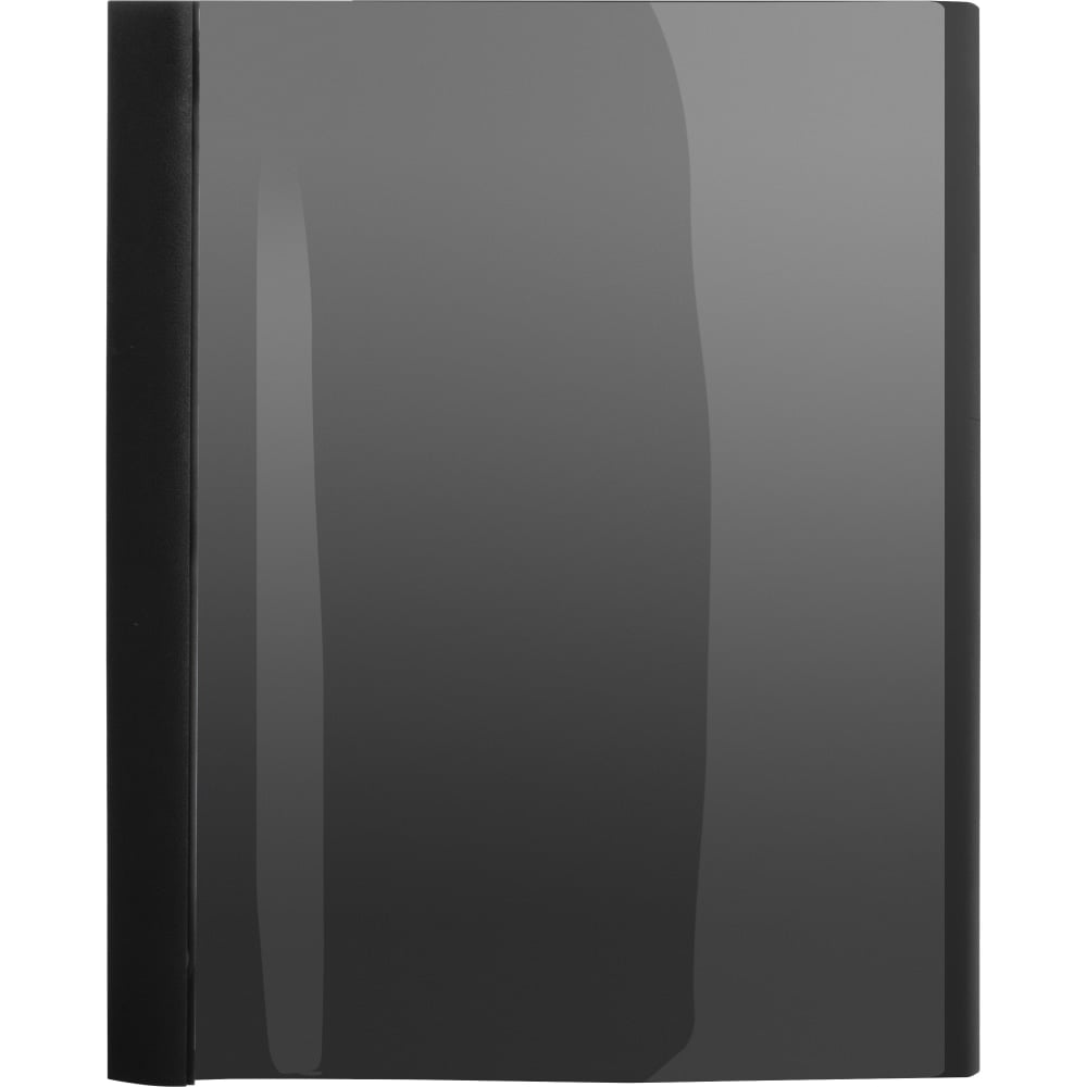 Business Source Letter Report Cover - 1/2in Folder Capacity - 8 1/2in x 11in - 100 Sheets Capacity - 3x Prong Fastener(s) - Black - 25/Box - 78512 MPN:78512
