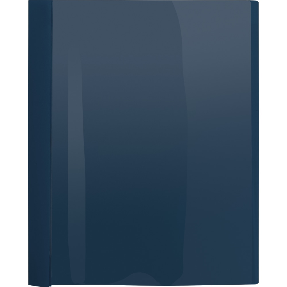 Business Source Letter Report Cover - 1/2in Folder Capacity - 8 1/2inx11in - 100 Sheets Capacity - 3x Prong Fastener(s), Clear, Dark Blue 25/Box - 78514 MPN:78514