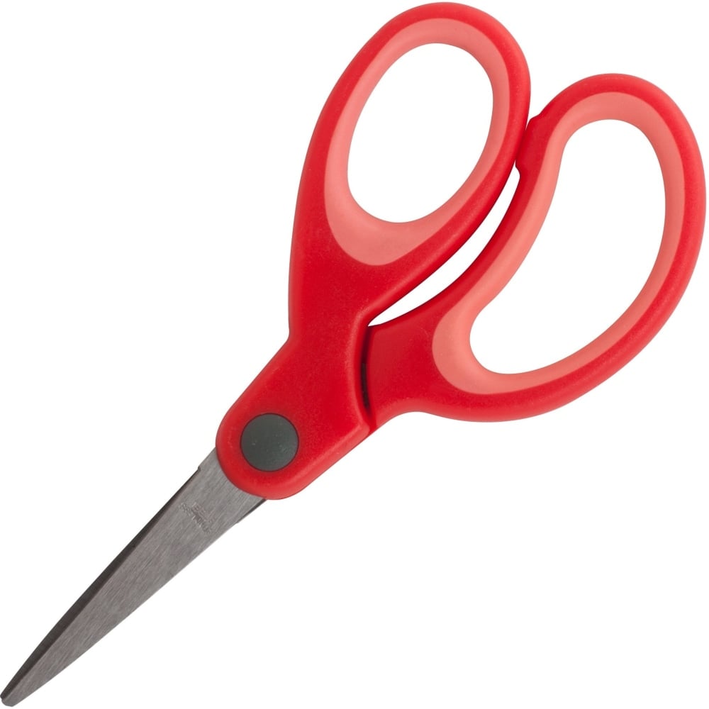 Sparco 5in Kids Pointed End Scissors - 5in Overall Length - Pointed Tip - Red - 1 Each (Min Order Qty 33) MPN:39044