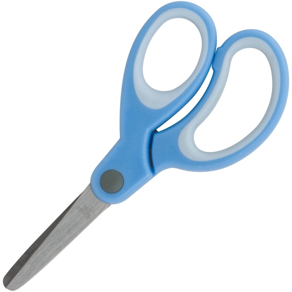 Sparco 5in Kids Blunt End Scissors - 5in Overall Length - Blunted Tip - Blue - 1 Each (Min Order Qty 44) MPN:39045