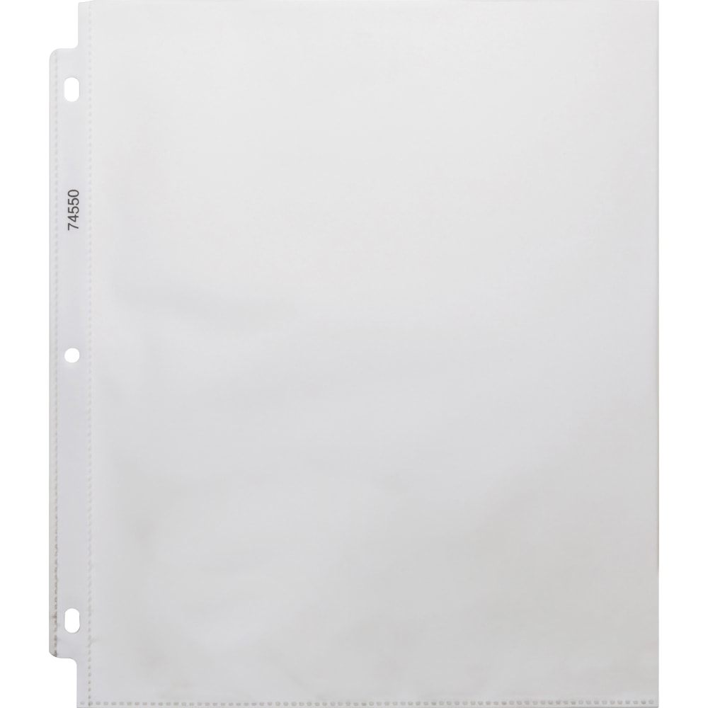 Business Source Top-Loading Sheet Protectors, 8-1/2in x 11in, 3.3-mil, Clear, Box Of 100 Protectors MPN:74550