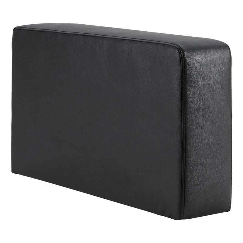 Lorell Contemporary Sofa Seat Cushioned Armrest, 13-3/8inH x 4-3/4inW x 25-1/2inD, Black MPN:86931