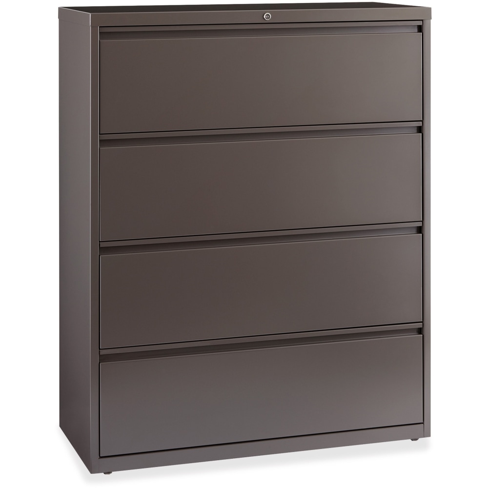 Lorell Fortress 42inW x 18-5/8inD Lateral 4-Drawer File Cabinet, Gray MPN:60474