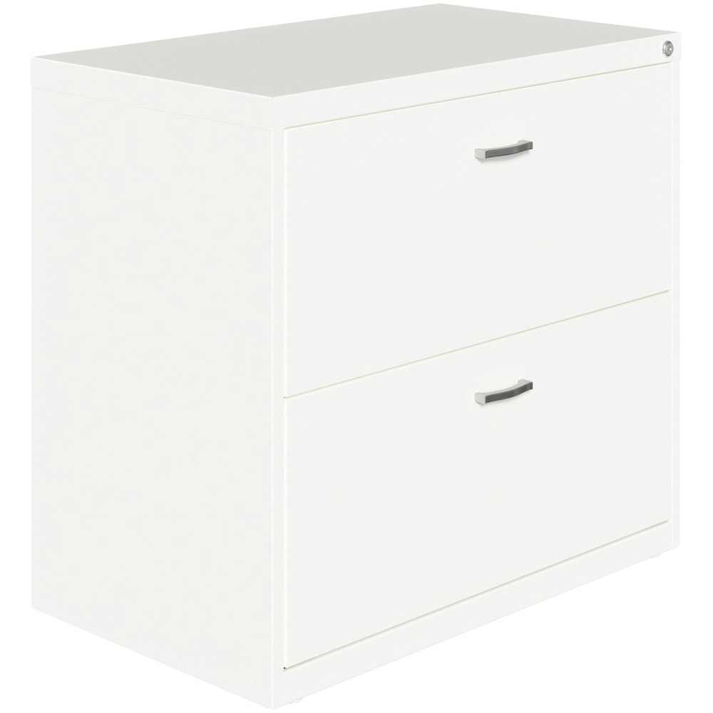 LYS NuSparc 30inW Lateral File 2 Drawer w/ Arc Pull, White, 1 Each MPN:LF218AAWE