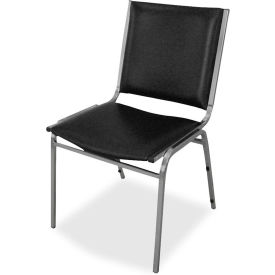 Lorell® Padded Armless Stacking Chair 20-3/4