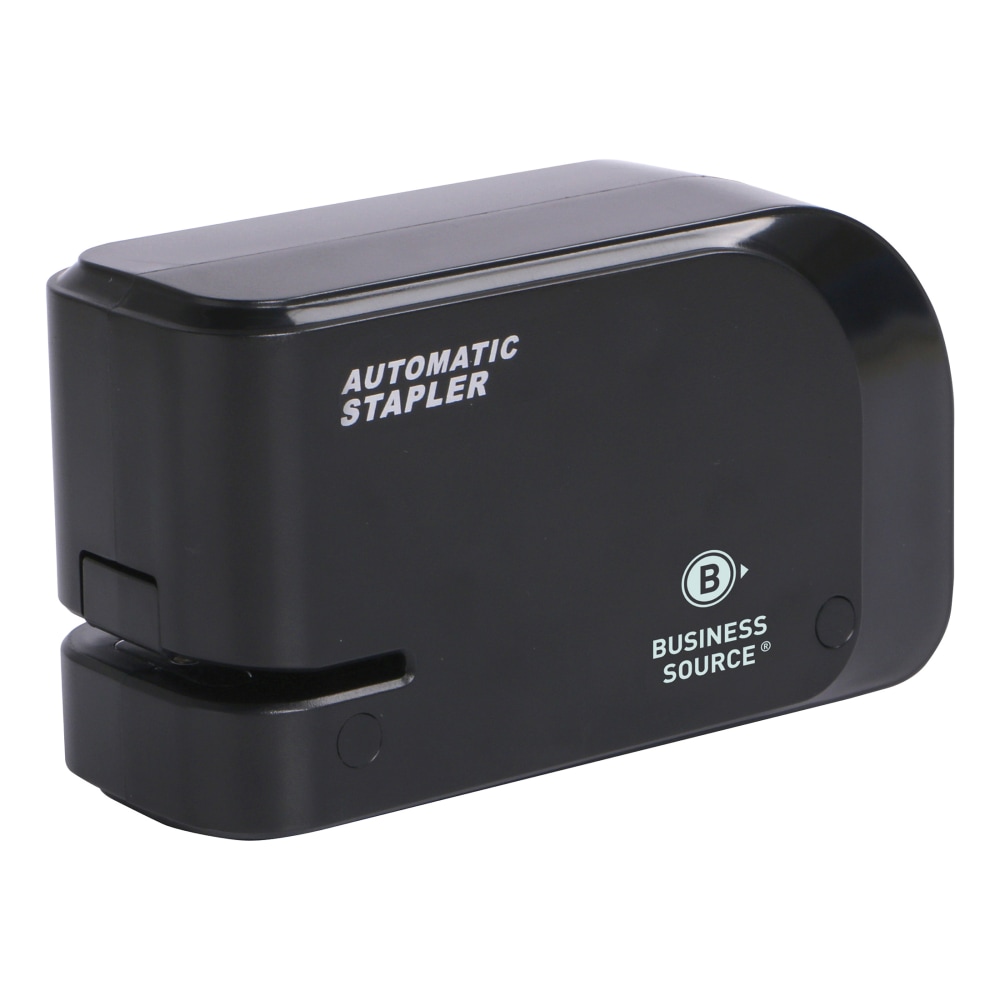 Business Source Electric Stapler, 3-1/4in x 2-7/16in, Black MPN:00081