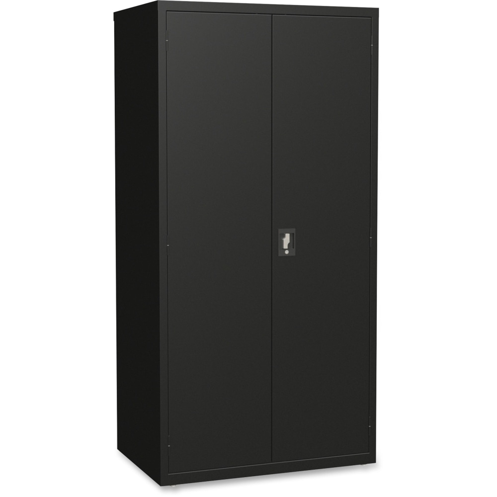 Lorell Fortress Series Steel Storage Cabinet 5-Shelf Adjustable, 24inD, Black MPN:34410