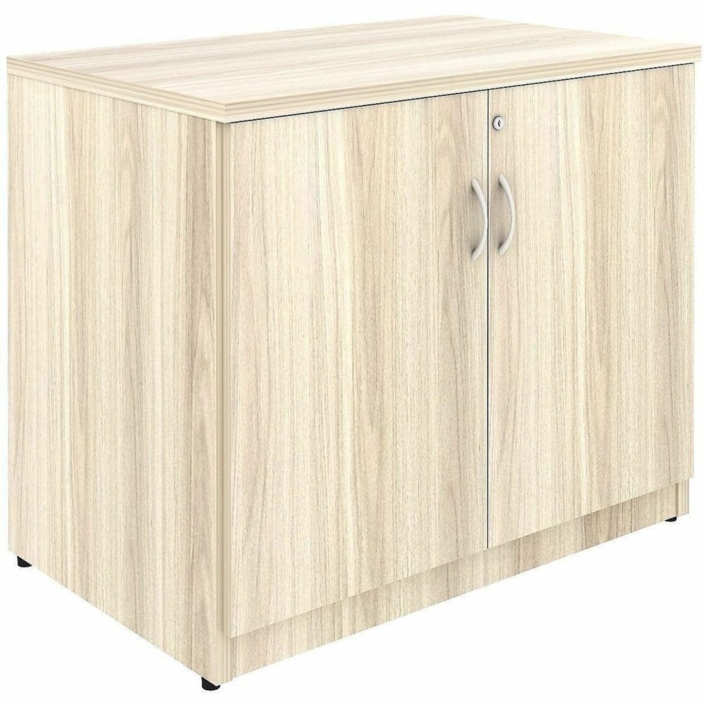 Lorell Essentials 2-Door Storage Cabinet - 35.5in Width x 22in Depth x 29.5in Height - Modern Elm - Assembly Required - 1 Each MPN:66333
