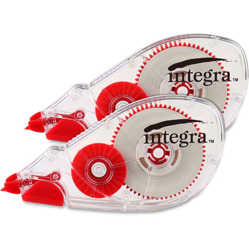 Integra Correction Tape - 2 Dispensers/PK - Holds Total 1 Tape(s) - White - 2 / Pack MPN:60238