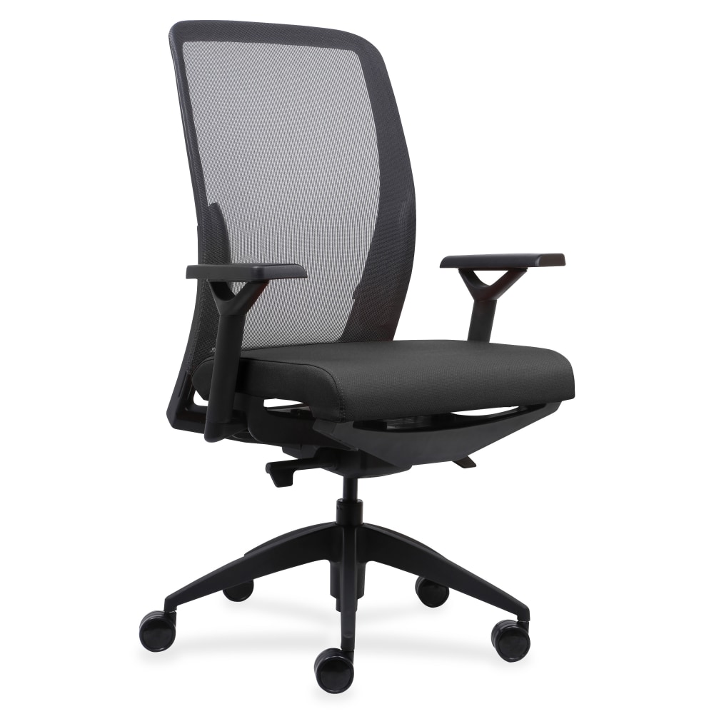 Lorell Mesh/Fabric High-Back Chair, Black MPN:LLR83104
