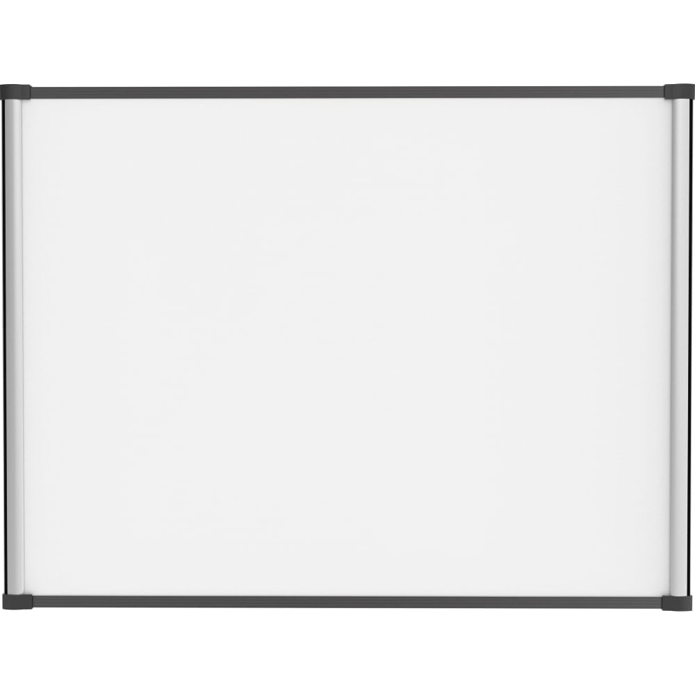 Lorell Magnetic Dry-Erase Whiteboard Combo Board, 48in x 36in, Aluminum Frame With Black Finish MPN:52512