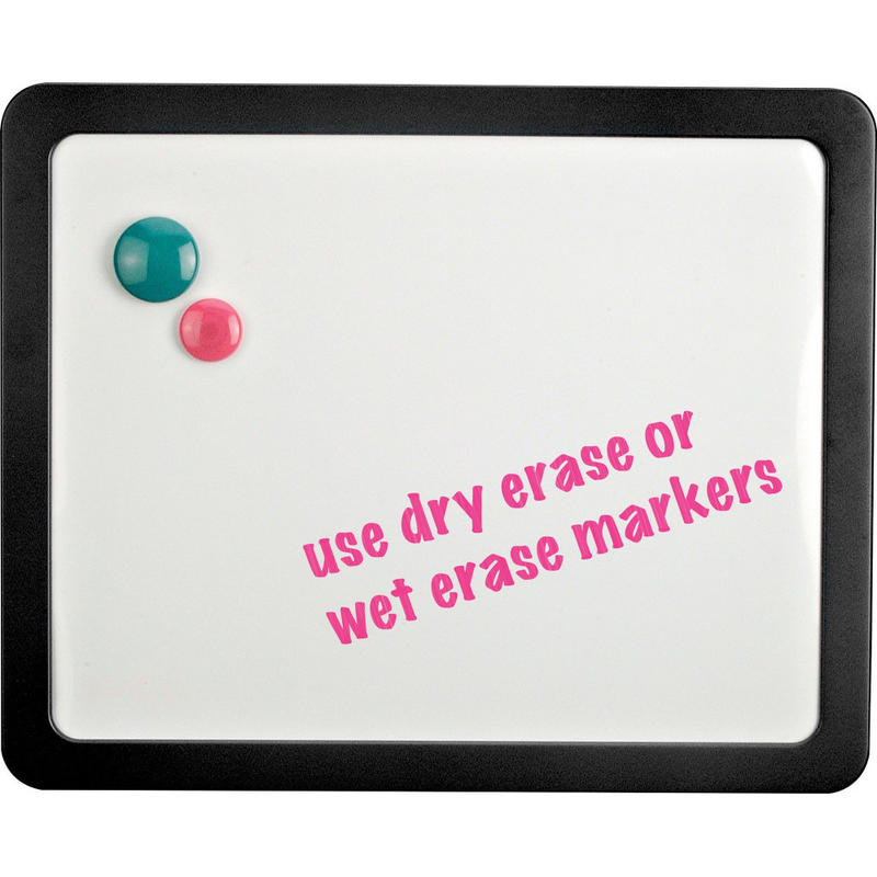 Lorell Magnetic Unframed Dry-Erase Whiteboard, 15 14/16in x 12 14/16in, White/Black MPN:80664