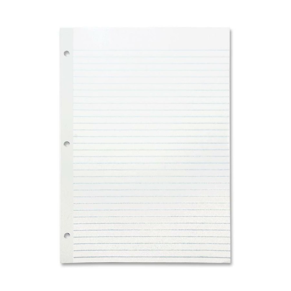 Sparco Mylar-Reinforced Wide-Ruled Filler Paper, Letter Size, 20 Lb, White, Pack Of 100 Sheets (Min Order Qty 9) MPN:WB213R