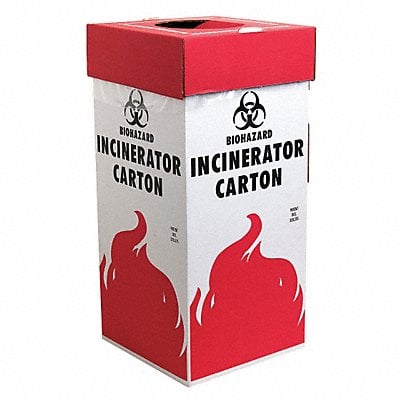 Biohazard Incinerator Carton 16 gal PK6 MPN:F13205-0001