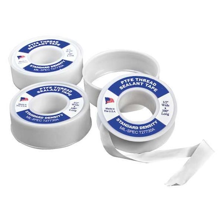 Lab Thread Tape, 1/2 In. W, 300 In. L, PK3 MPN:F24020-0000
