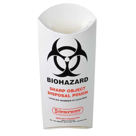 Biohazard Sharp Object Pouch, PK200 MPN:H13234-0000