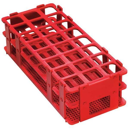 Test Tube Rack, No-Wire, 25mm, Red MPN:F18746-0003