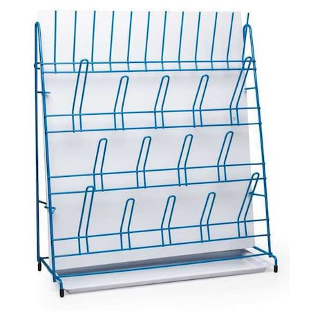 Lab Rack Drain, 19X16.75X6.5, Poly, Blue MPN:H18805-0000