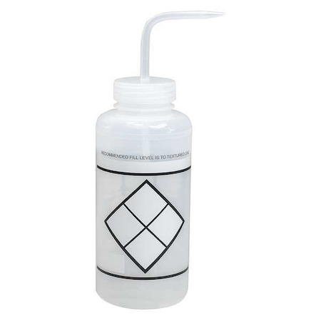 Wash Bottle, Std Spout, 32oz, Write-On, PK6 MPN:F11646-3832