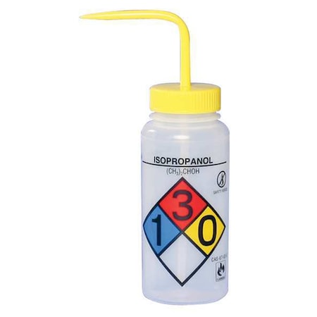 Wash Bottle, Plastic, Colorless, PK4 MPN:F11816-0008