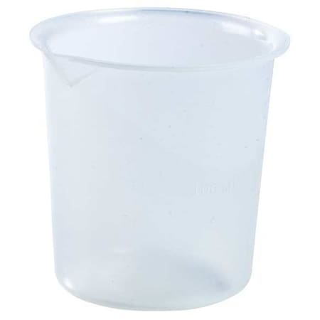 Beaker, Polypropylene, Low Form, 100 mL / 0.33 fl oz Capacity, Not Rated Not Applicable, 12 PK MPN:F26211-0000