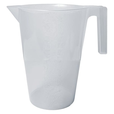 Pitcher, Polypropylene, Tall Form with Handle, 3 L / 0.7 gal Capacity, Not Rated Not Applicable MPN:F28993-0000
