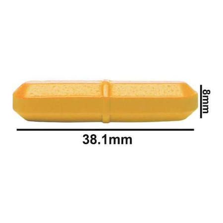 STIR BAR, PTFE, OCTAGON, YLW, 1-1/2X5/16 MPN:F37109-0020