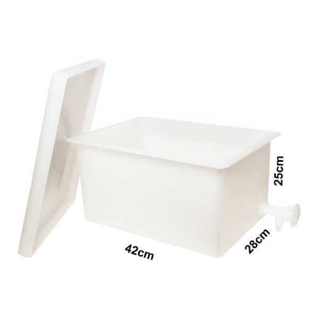 Tank with Lid and Faucet, 10 in H, HDPE MPN:H34093-0000