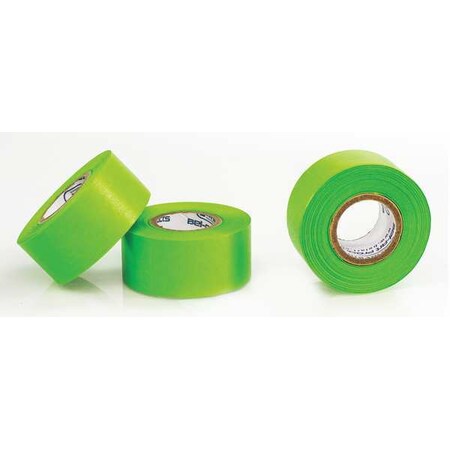 Masking Tape, 1 in W x 15 yd L, 6.3 mil Thick, Green, Rubber Adhesive, 3 PK MPN:F13482-0100