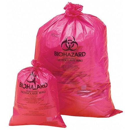 Autoclav. Biohaz. Bag, 2to4gal, Red, PK200 MPN:F13164-1419