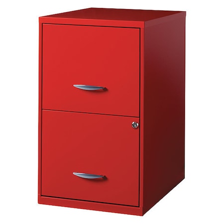 2 Drawer Vertical File Cabinet, Lava Red, Letter MPN:22180
