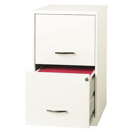 14.25 in W 2 Drawer SOHO Vertical, Pearl White MPN:22614