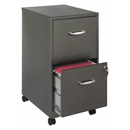 Vertical File Cabinet, Metallic Charcoal MPN:22616