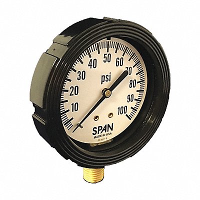 Pressure Gauge 2-1/2 Dial Size MNPT MPN:LFS-224-2000-G