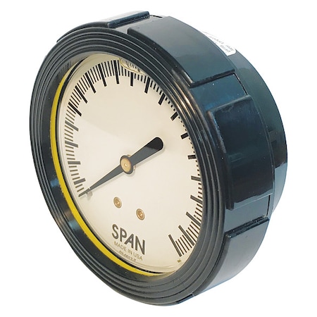 Industrial Pressure Gauge, 0 to 100 psi, 2 1/2 in Dial, 1/4 in NPT, Center Back Location MPN:LFC-220-100-G